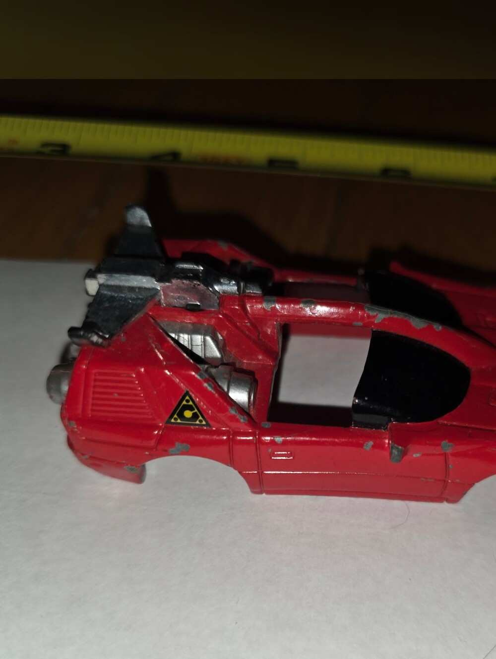 1997 Lightning Cruiser Power Rangers Turbo RealMetal Diecast Car 4" TOP PARTONLY